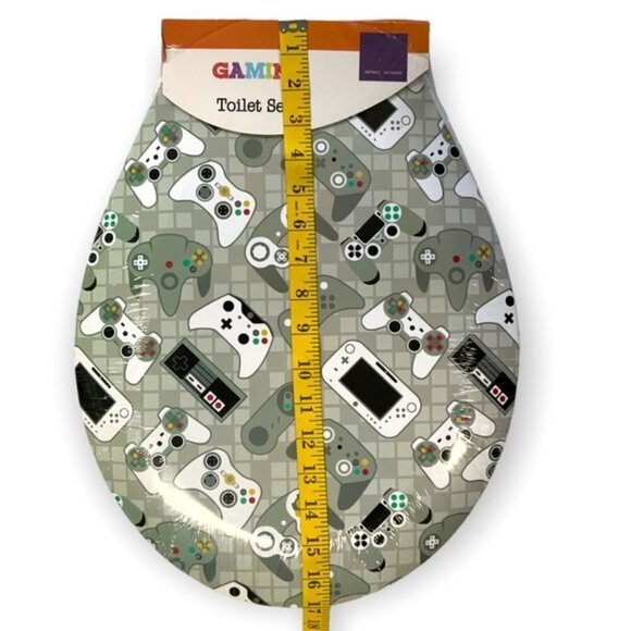 Gamer Gaming Toilet Seat Decorative White Army Green Multicolor NEW - Picture 4 of 15